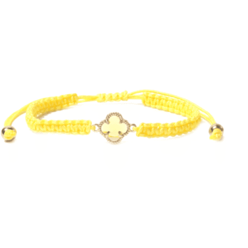 Braided Woven Rope Bracelet - yellow