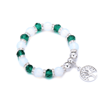 Tree of Life Glass Bead Bracelet