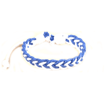 Blue Hemp Bracelet