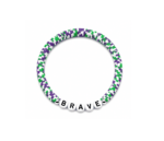 Handmade Clay Bead BRAVE Bracelet