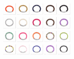"BRAVE" Word Bead Bracelet — 20 Colors/Materials