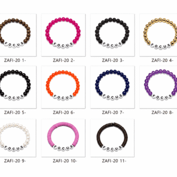 "HEAL" Word Bead Bracelet — 10 Colors/Materials