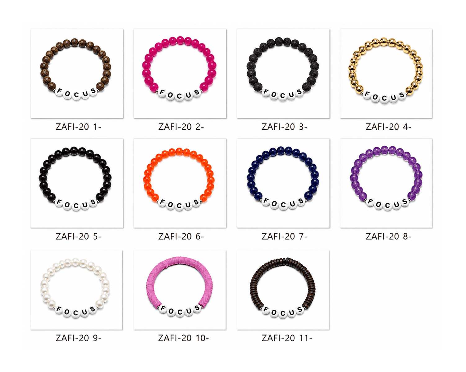 HEAL Word Bead Bracelet "HEAL" Word Bead Bracelet — 10 Colors/Materials