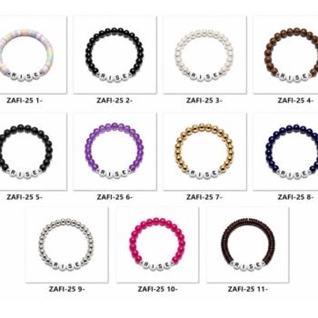 "RISE" Word Bead Bracelet — 11 Colors/Materials