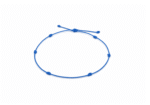 ZCORD-001 Blue Knotted String Bracelet, Adjustable