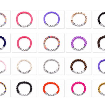 "SELF LOVE" Word Bead Bracelet — 20 Colors/Materials