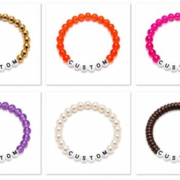 Custom Name Bead Bracelet