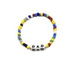 ZW-FM-002 Multicolor Seed Bead Dad Word Bracelet