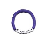 ZW-FM-002 Pastel Multicolor Heishi Family Word Bracelet