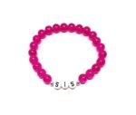 ZW-FM-004 Lavender Seed Bead Sis Word Bracelet