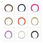 ZW-FR-005 Dark Brown Wood Heishi Tribe Word Bracelet