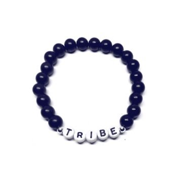 Blue Tribe Word Bracelet
