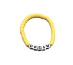 ZW-IN-001 Black Lava Stone DREAM Word Bead Bracelet