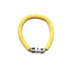 ZW-IN-003 ZORA WIN word bead bracelet with brown wood round beads