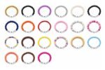ZW-PS-001 BE NICE bracelet with silver metal beads and black-on-white letter beads – handmade kindness stretch bracelet