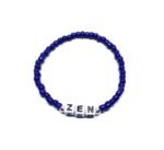 ZW-SP-005 ZEN bracelet with faceted orange crystal beads and silver accents – sparkling zen word bead bracelet